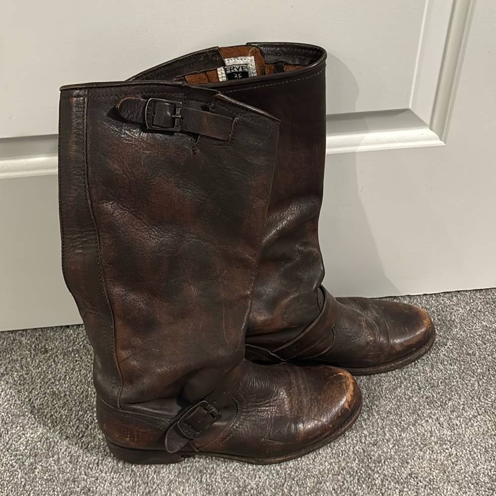 Frye Leather Engineer Boots